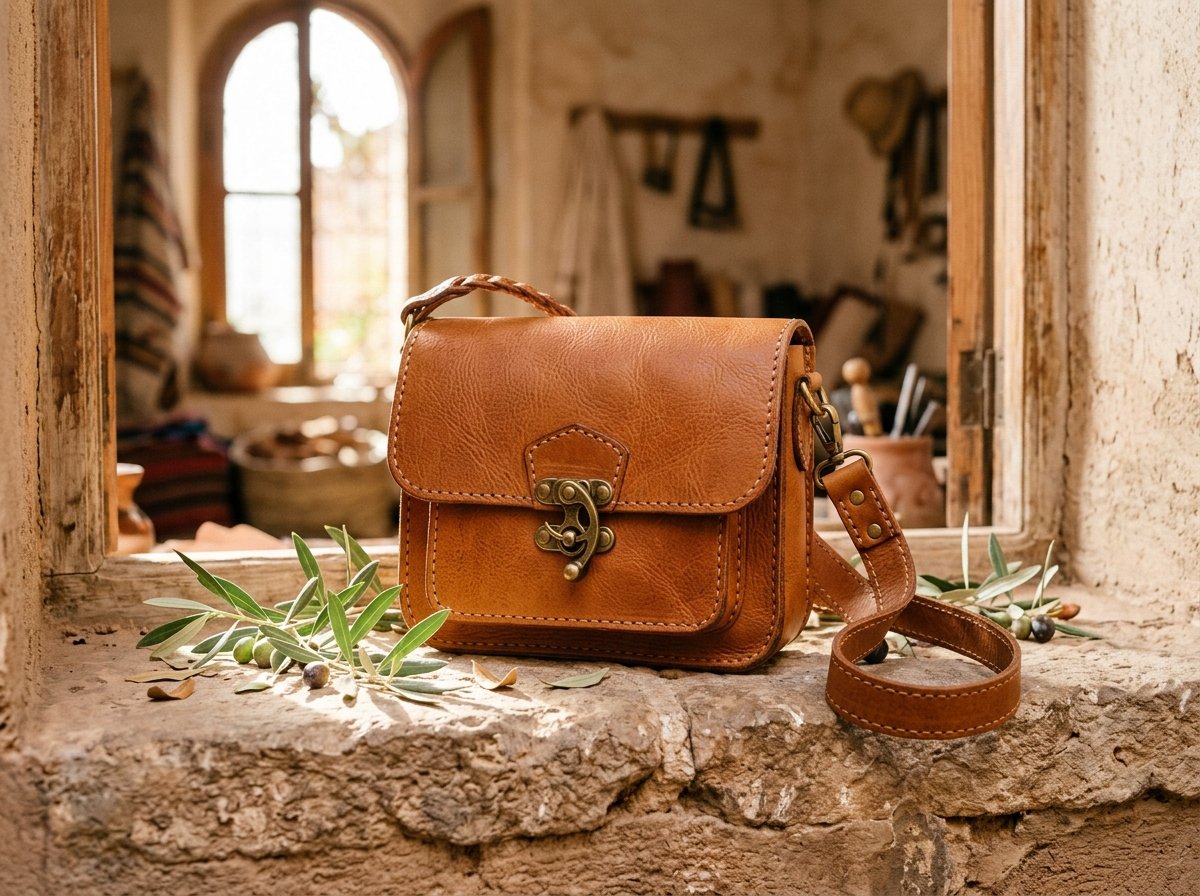 Moroccan Leather Crossbody